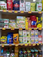 Clientes en la panadería