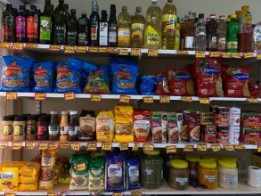 Productos artesanales en exhibición